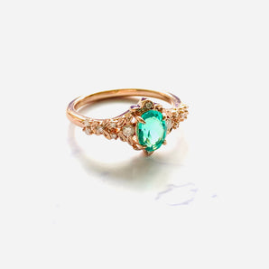 Arwen Emerald Sapphire Ring