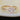 3 Stone Peach Sapphire Ring