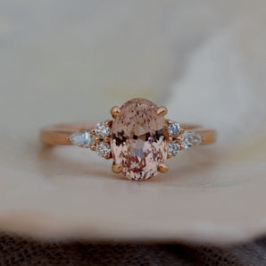 Apricot Sapphire Ring, Campari