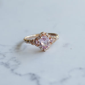 Kassandra Pink Sapphire Engagement Ring