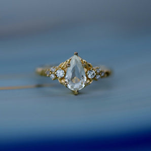 Stella white sapphire ring