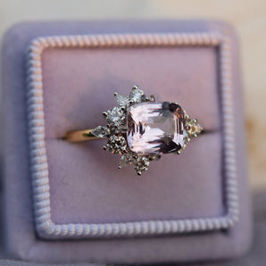 Iris Peach Sapphire Ring