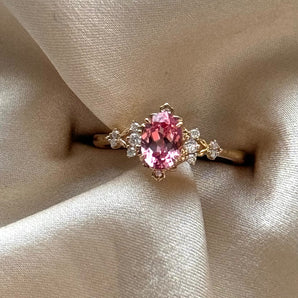 Dela Pink Sapphire Engagement Ring