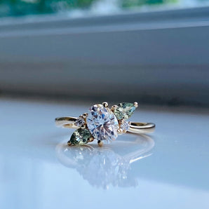 Mint Green Sapphire Ring