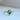Delareine – Emerald Cabochon & Diamond Vintage Ring in 14K Gold