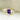 Floral Toi et Moi ring with emerald cut amethyst and pear shaped lab grown diamond in solid 14K gold