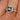 Square Blue Green Sapphire Halo Ring